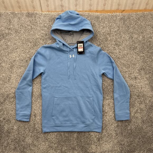 Under Armour Hoodie Womens XS Midweight Athleisure Gym Soft Fleece Activewear - Picture 1 of 8